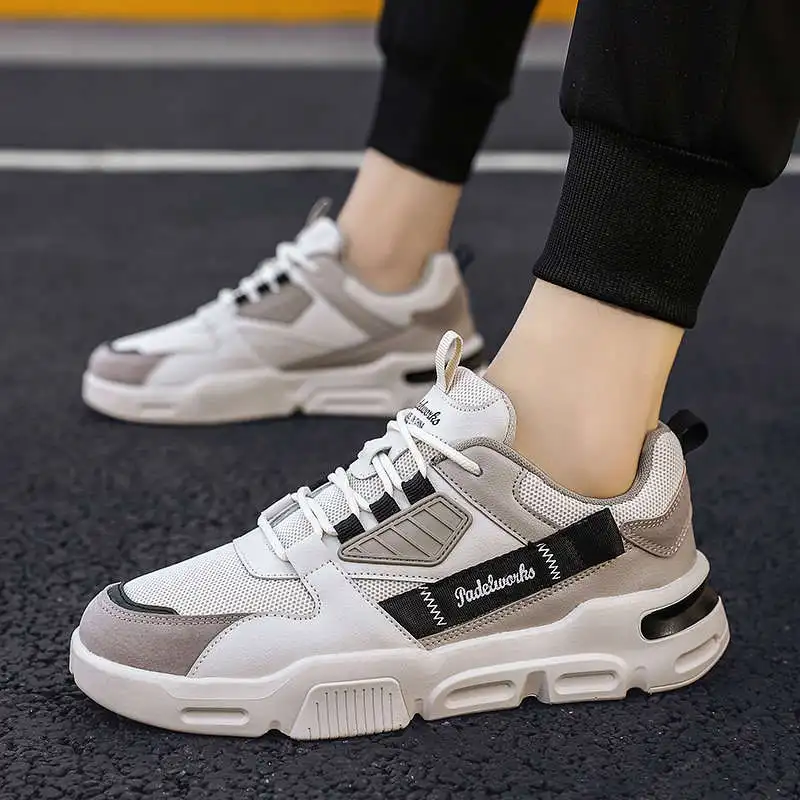 

Кроссовки мужские спортивные на высоком каблуке, теннисные туфли, дышащие, брендовые, Размеры 35-44