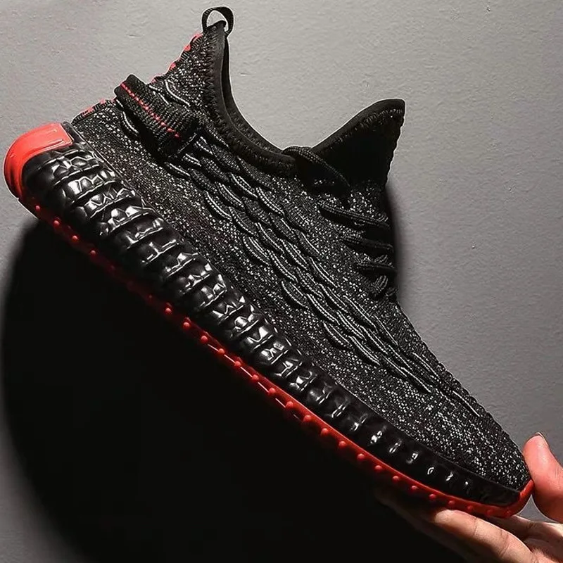 Мужские кроссовки с сеткой легкие вулканизированной подошвой на каждый день со