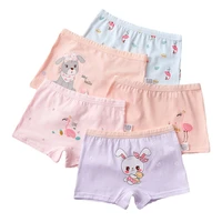 10pcs children cotton boxer briefs baby girl cartoon rabbit underwear cute patterns panties kids brief panties soft underpants