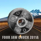 4-кулачковый патрон Z011A мини-втулка, цинковый сплав, 4-кулачковый токарный зажим, токарный станок по дереву, набор инструментов для деревообработки с шестигранным ключом