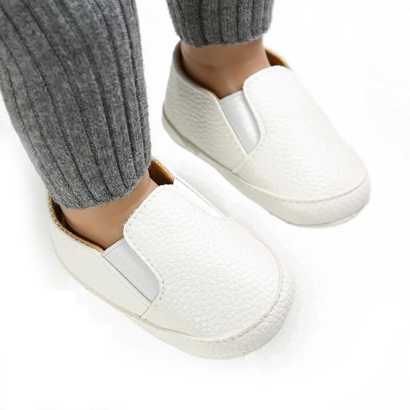 

Newborn Baby Shoes Toddler Prewalker Shoes Baby Boy Girl Pu Leather Casual Shoes