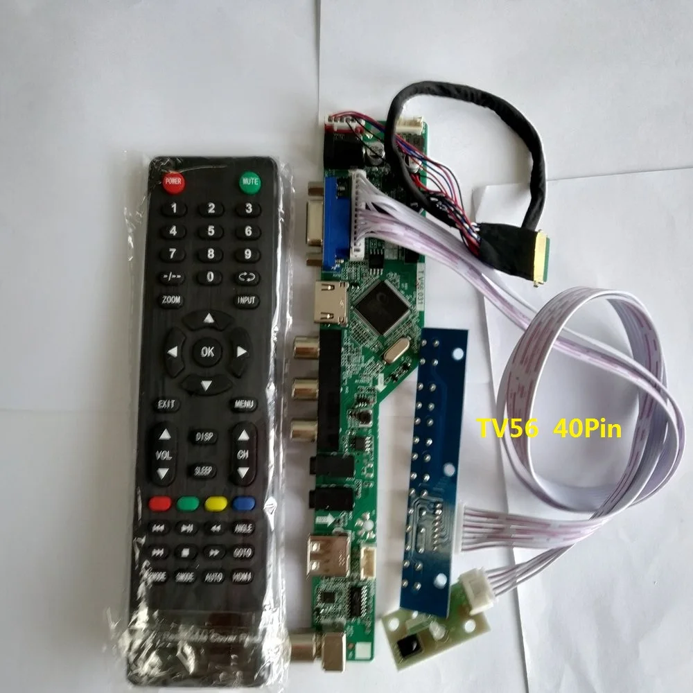 

kit for LP140WH4(TL)(P2) 1366X768 LCD LED Controller board driver Screen panel TV AV 40pin LVDS remote VGA USB 14"