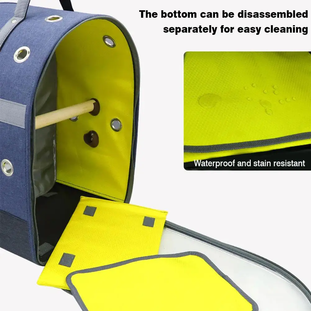 Птица Попугай Carrier Рюкзак Дорожная клетка для птиц из дышащего материала с