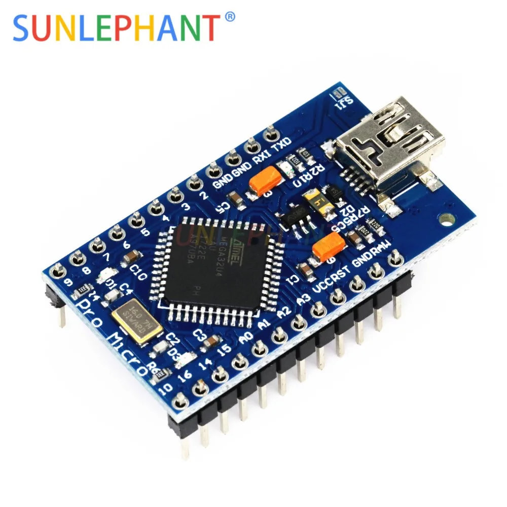 Mini USB ATmega32U4 Pro Micro 5V 16MHz Board Module For Arduno/Leonado ATMega 32U4 Controller Pro-Micro Replace | Электронные
