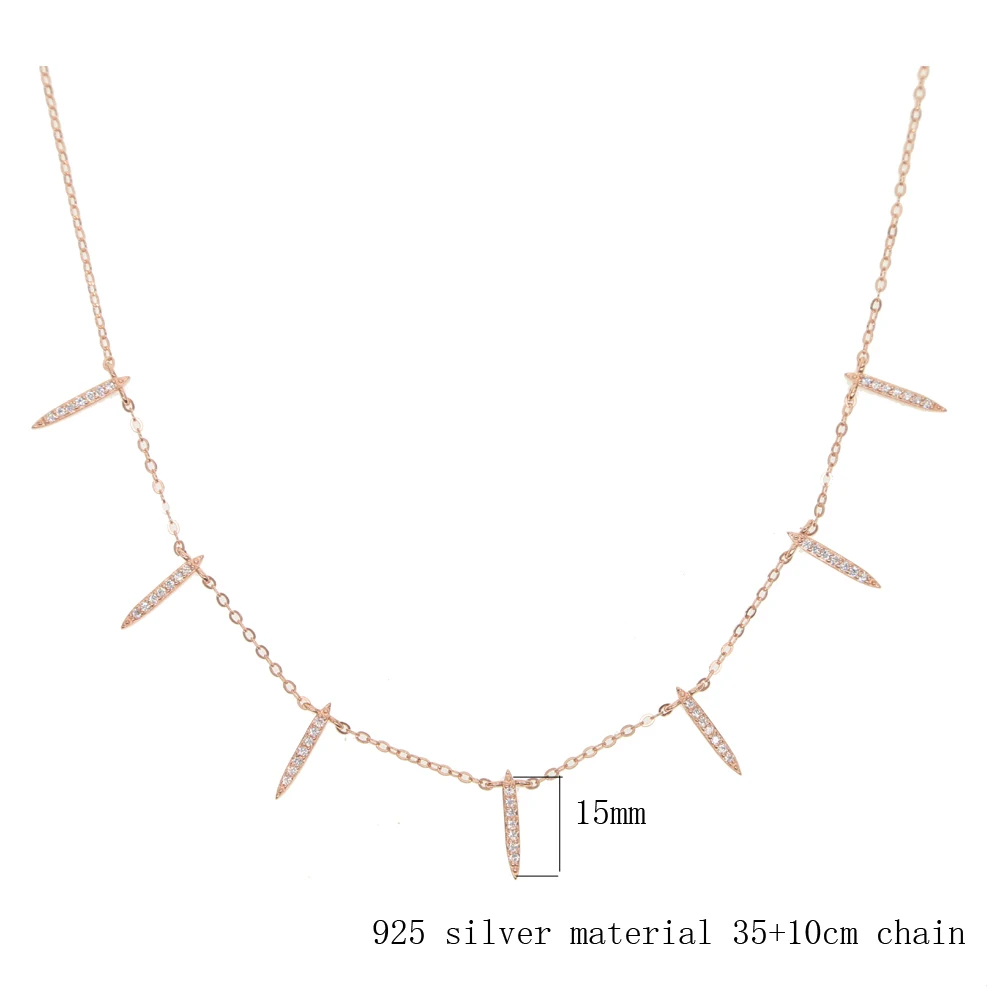 Романтичное женское ожерелье из серебра 925 пробы популярная модная цепочка