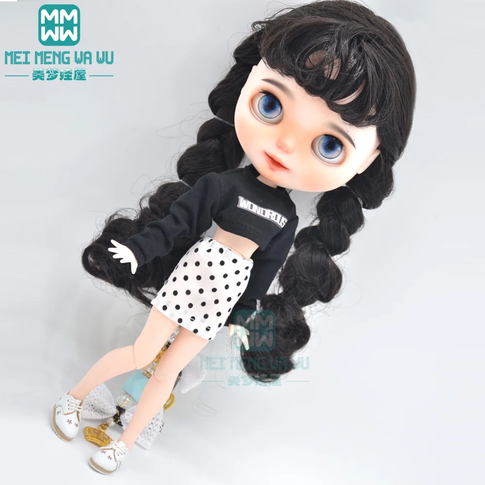 1 шт. одежда Blyth Doll модная свободная футболка джинсы для куклы Azone obitsu FR 1/6|Куклы| |