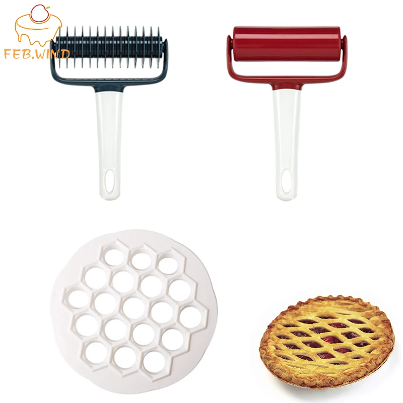 Пластик мини пирог делая инструменты решетки нож для рубки теста решетки/стоп