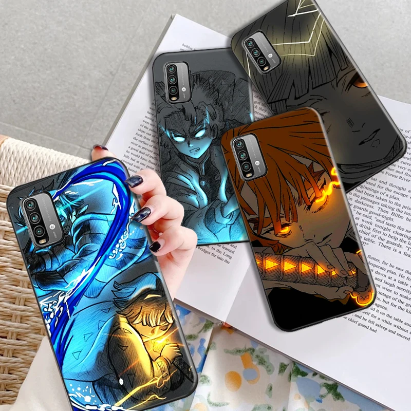 

Anime Demon Slayer Phone Case For Xiaomi Redmi 9i 9AT 9 9T 9A 9C Note 9 9 Pro 9T 9S 9 Pro 5G 9 Pro MAX No Yaiba Soft TPU Fundas