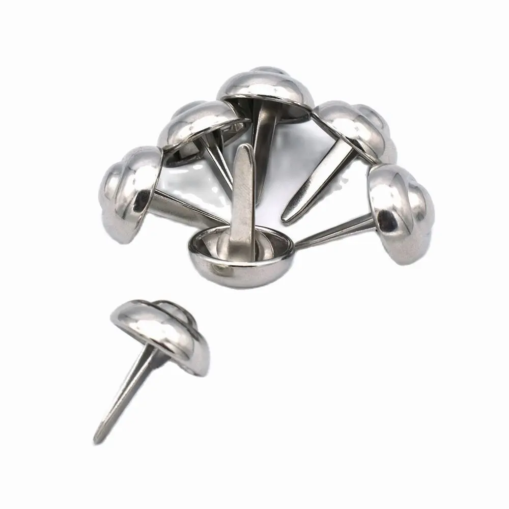 18 мм Brads Спайк зубец шпильки Серебряная Сумочка средства ухода за кожей стоп