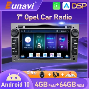 Eunavi 2 Din Android 10 GPS автомобильное радио DVD мультимедиа для Opel Vauxhall Astra H G J Vectra Antara Zafira Corsa Vivaro Meriva Veda