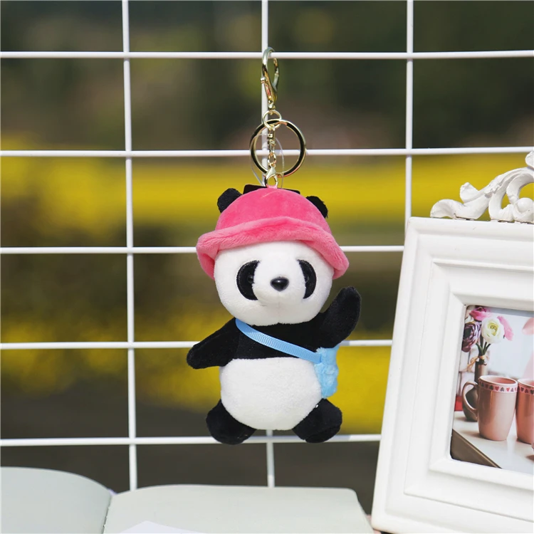 Брелок для ключей в виде куклы панды последняя модель плюшевый брелок женщин