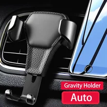 Car Phone Holder Universal Leather Gravity support Air Vent Stand Mount No Magnetic Mobile Phone Bracket For iphone Cell Support Car Phone Holder Universal Leather Gravity support Air Vent Stand Mount No Magnetic Mobile Phone Bracket For iphone Cell Support
