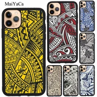 maori tribal samoan polynesian print case for iphone xr x xs max se 2020 6s 8 7 plus 12 mini 13 mini 11 12 13 pro max coque
