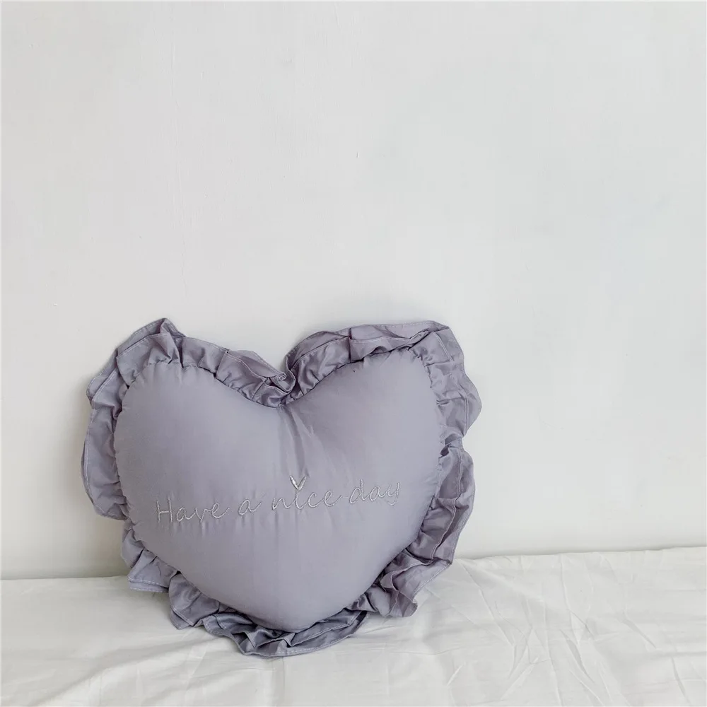 1 шт. хлопковая подушка в форме сердца 35 х40 см | Дом и сад