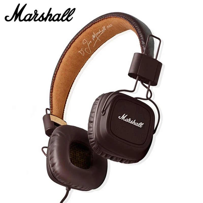 Marshall основная Проводная Складная гарнитура классические рандомные наушники HiFi с