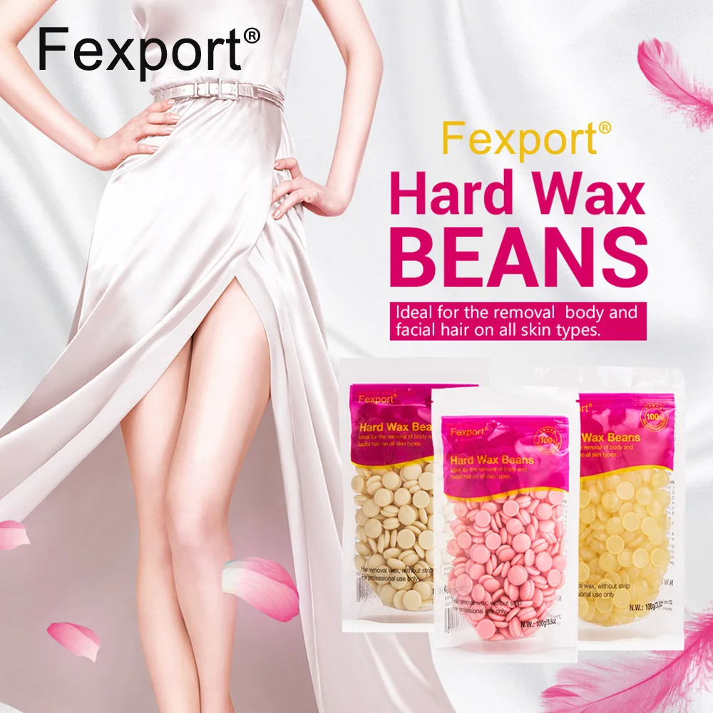 100 г депиляции твердый воск гранулы бобы тела Красота удаления волос без полосок