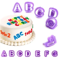 40pcs alphabet number letter diy character fondant cake decorating set icing cutter mold moulds cake baking tools decor