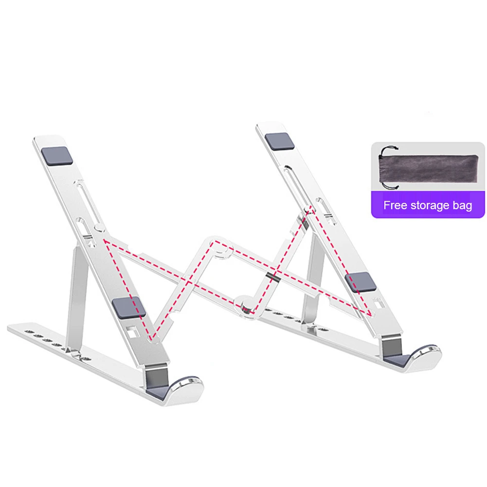 Подставка для ноутбука Регулируемая по высоте Алюминиевая портативный