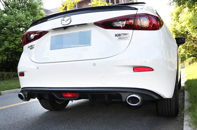 Диффузор для заднего бампера Mazda 3 Axela передняя губа лопата подходит 2014 2015 2016 2017 2018