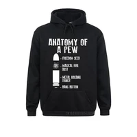 hoodies clothes anatomy of a pew funny weapon gun bullet proof gift pullover hoodie fall men sweatshirts new arrival