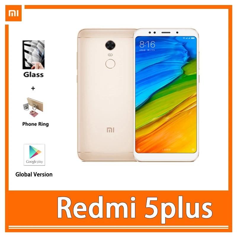 Смартфон Xiaomi Redmi 5plus 4 + 64 ГБ 5 99 дюйма Snapdragon 625|Рации| |