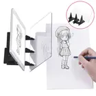 Настольный инструмент для рисования на проектор Пижама-комбинезон для детей, отслеживание доска для рисования отражение оптическая визуализация эскиз игрушечное зеркало арт регулируемая настольная лампа
