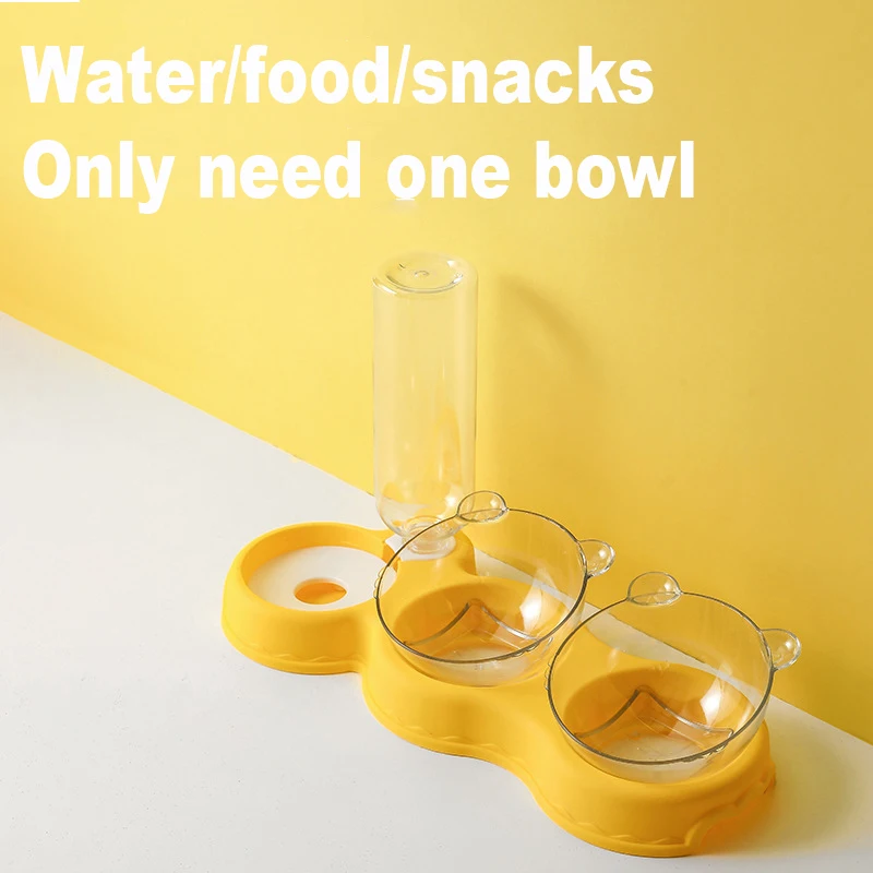 Миска для кошек с тремя чашами автоматическая кормушка Влагонепроницаемая