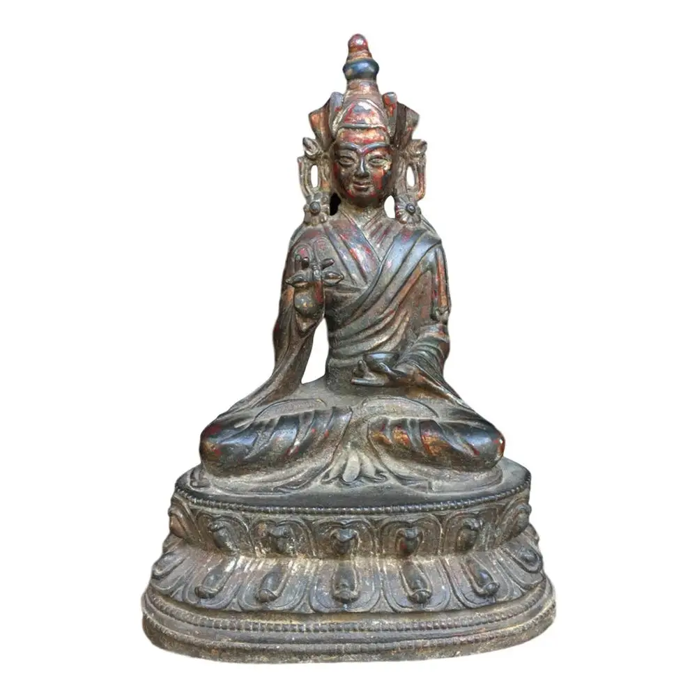 

LaoJunLu Pure Copper Buddha Statue 22Cm High Imitation antique bronze masterpiece collection of solitary Chinese traditional