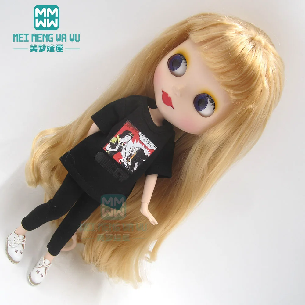 Blyth кукольная одежда модная клетчатая рубашка, топ, шорты, обувь для OB23 OB24 кукла azone аксессуары