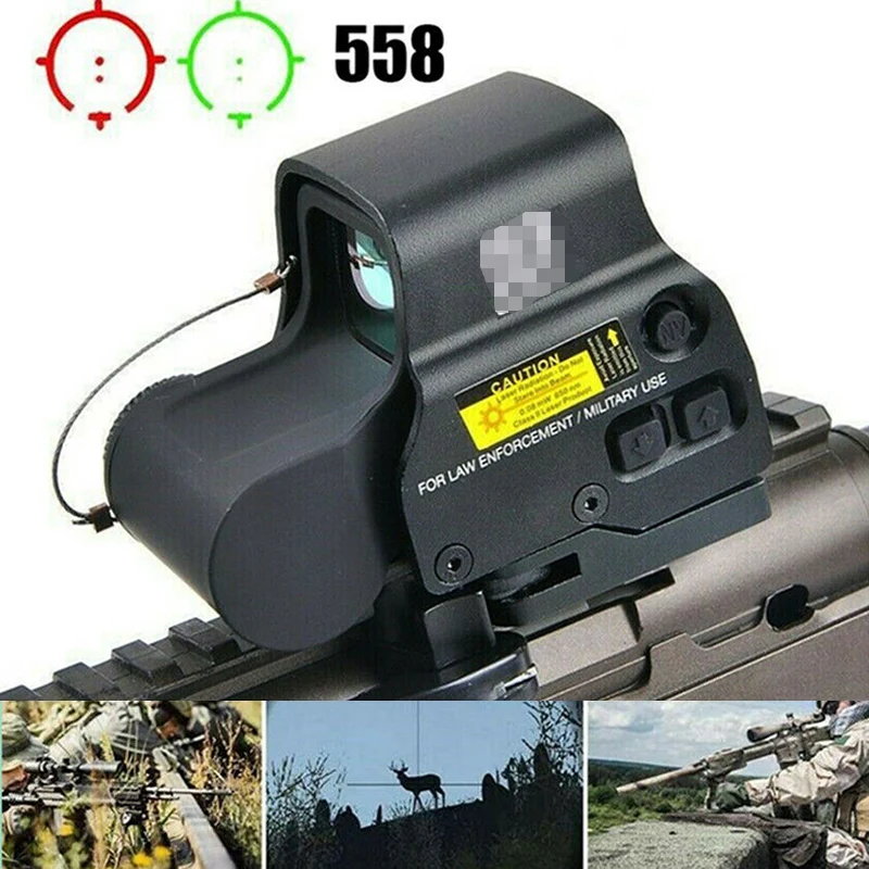 

Прицел 558, красная/зеленая точка и крепление, специальная быстрая Съемная красная точка для металлического голографического прицела