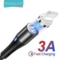 kuulaa magnetic cable 3a quick charge adapter for iphone12 11 x xr xs 8 7 6 pro max charger magnet fast charging usb cord