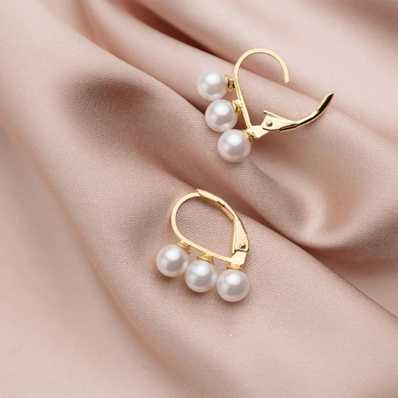 Trustdavis 100% Стерлинговое Серебро 925 пробы Роскошные серьги манжеты с жемчугом для