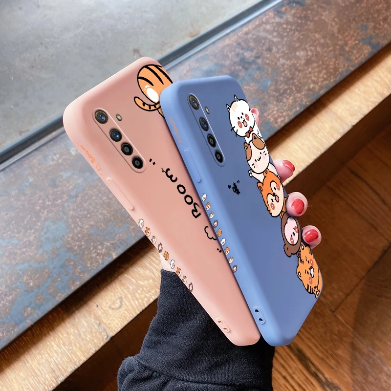 for realme x lite xt x2 pro x3 super zoom case with cute pet pattern back cover fall prevention casting free global shipping
