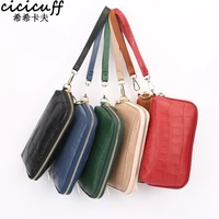 women wallets genuine leather bag fashion stone pattern female zip day clutches coin purse ladies wristlet portable long handbag