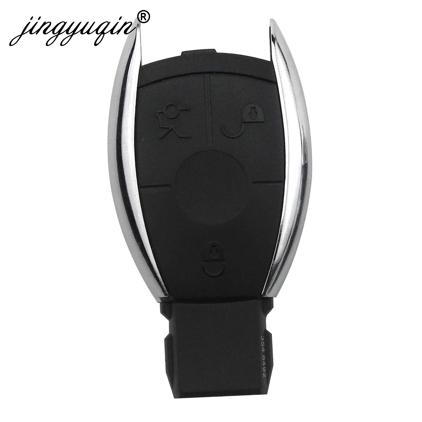 C Style 3 Buttons jingyuqin 2/3/4 Buttons Smart Remote Car Key Shell For Mercedes Benz BGA NEC C E R S CL GL SL CLK SLK Remote Key Fob - Color: C Style 3 Buttons