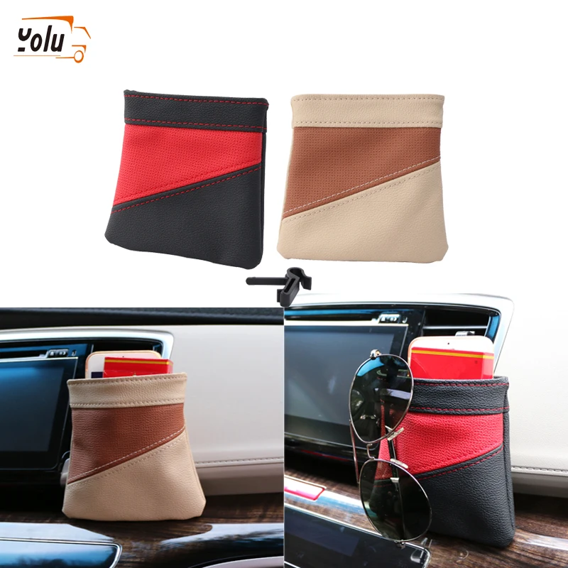 YOLU Автомобильная воздушная вентиляционная телефонная ручка для мешка хранения