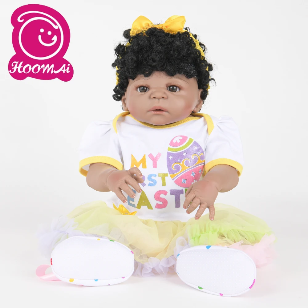55 см Прекрасный Bebe Reborn Мягкий силиконовый винил Младенцы Boneca Реалистичная