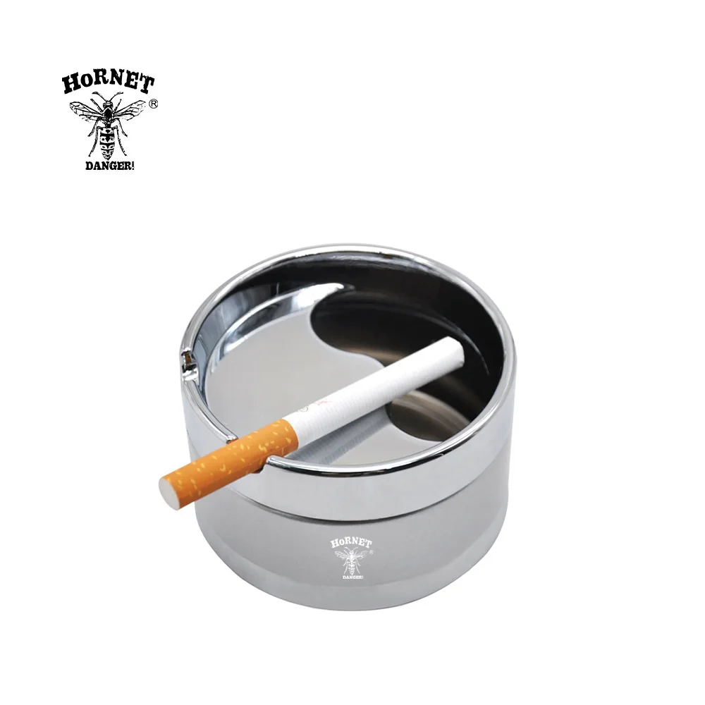 Пепельница HORNET из нержавеющей стали премиум класса круглая пепельница с