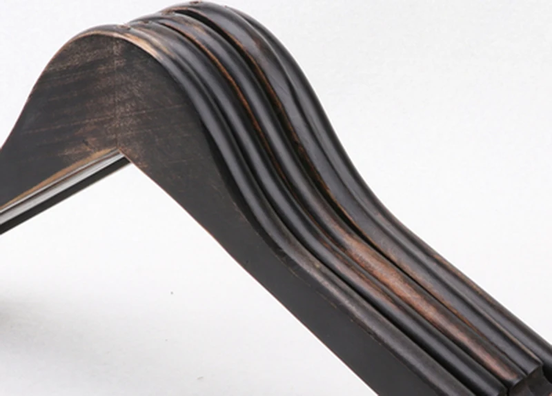 10 шт./лот черные деревянные вешалки для одежды качественная деревянная вешалка