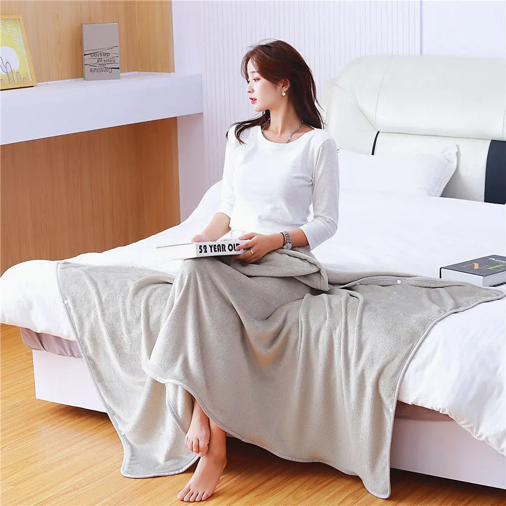 

Blanket Cover Legs Office Winter Lazy Blanket Shawl Cape Student Nap Dormitory Air Conditioning Blanket Four Seasons