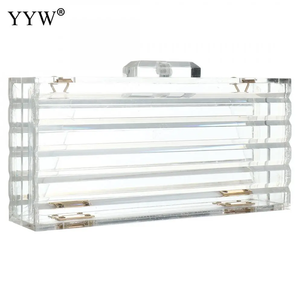 Women Bag Acrylic Clear Purse Cute Transparent Hard Crossbody Bag Lucite See Through Handbags Evening Women Clutch Bag