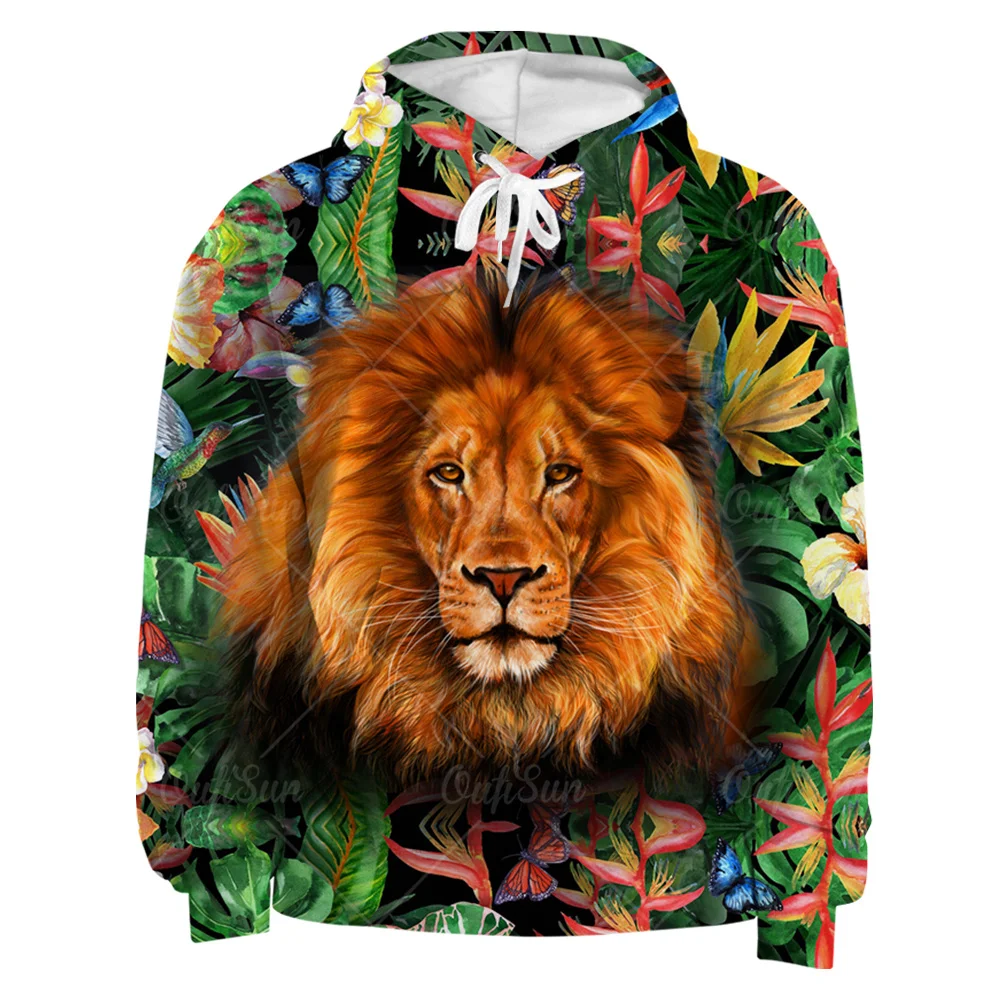 

3d Printing Sportswear Unisex Clothing Por Spring and Autumn Jacket 2021 New Fashion Men's Animal Print Clothing Hoodie