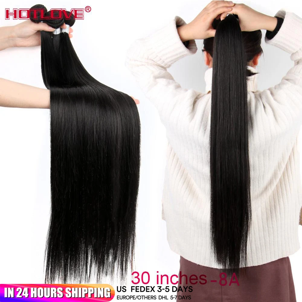 

Human Hair 3 Bundles With Lace Closure 4*4*1 T-Part Peruvian Straight Hair Weave Bundles With Closure Remy Hair Bundles 30 Inche