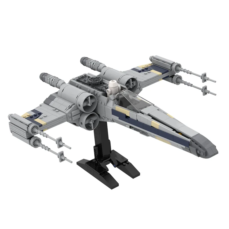 Buildmoc Mini галстук с изображением звезд Fighter X Wing microfighter Wars AT Walker строительные блоки