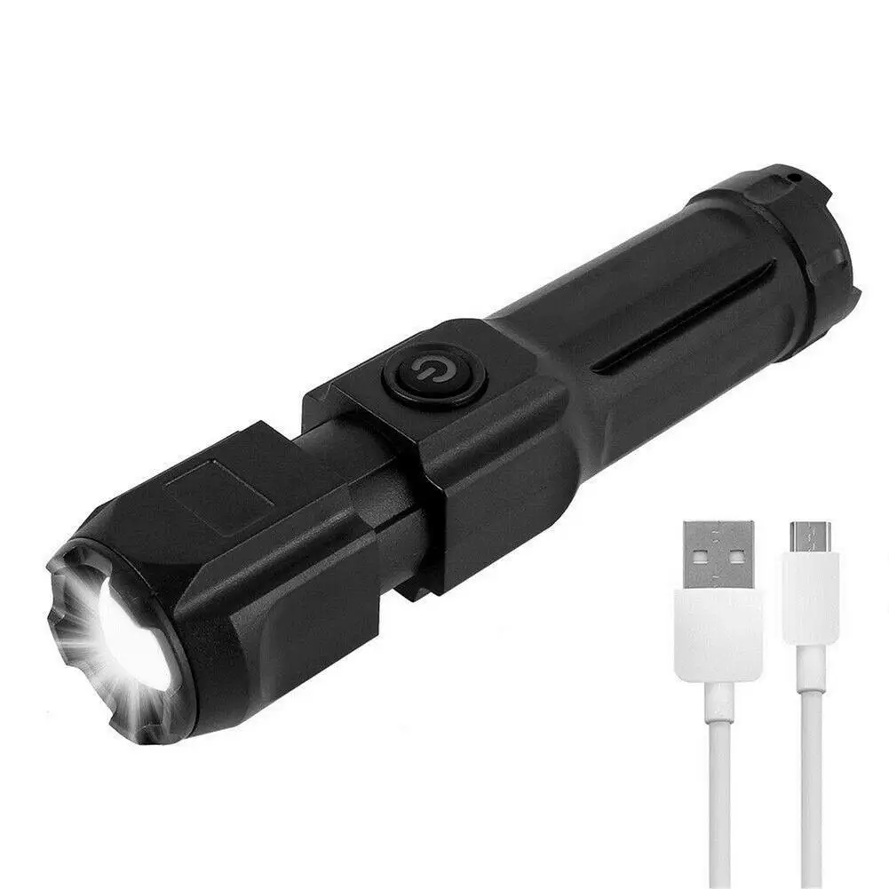

Яркий светодиодный фонарик с USB-кабелем, 1000000 люмен, супер яркие фонарики XHP70, светодиодный фонарик с быстрой перезаряжаемой батареей