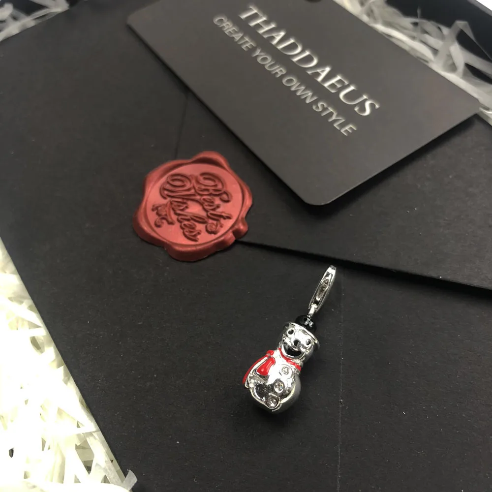 Женский и мужской браслет из серебра 925 пробы с подвеской в виде снега | Украшения