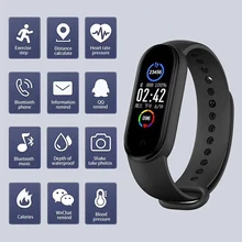 M5 Smart Watch Men Women Heart Rate Monitor Blood Pressure Fitness Tracker Smartwatch Band 5 Sport Watch For IOS Android