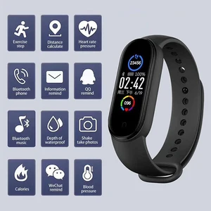 m5 smart watch men women heart rate monitor blood pressure fitness tracker smartwatch band 5 sport watch for ios android free global shipping