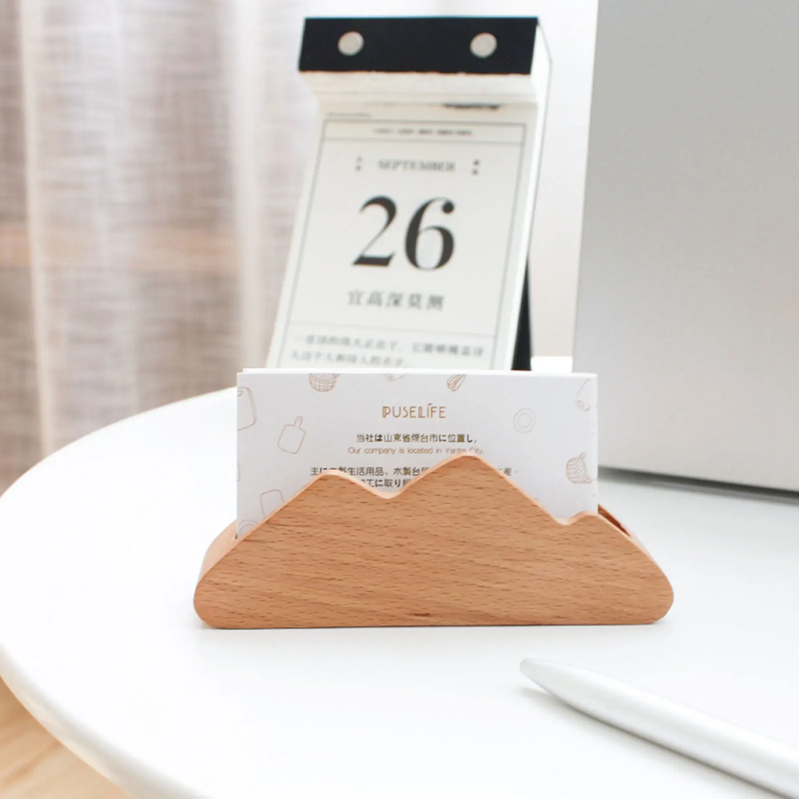 Деревянный Настольный органайзер для хранения банковских карт держатель чехол