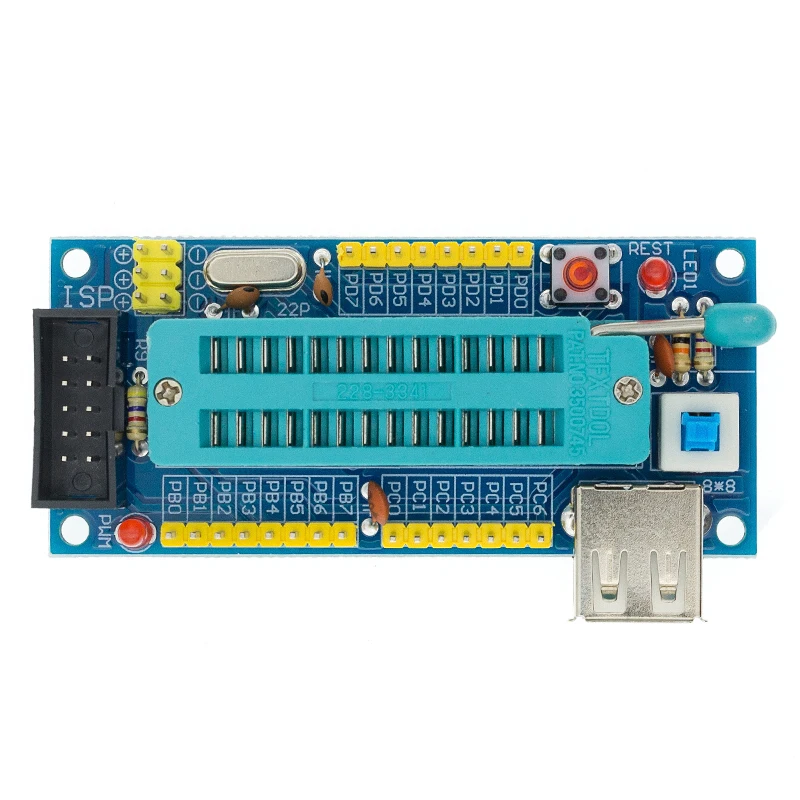 Плата для разработки ATMEGA8 ATMEGA48 ATMEGA88 AVR (без чипа) миниатюрная Минимальная плата